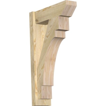 Ekena Millwork Merced Slat Rough Sawn Outlooker, Douglas Fir, 6"W x 18"D x 30"H OUT06X18X30MRC06RDF